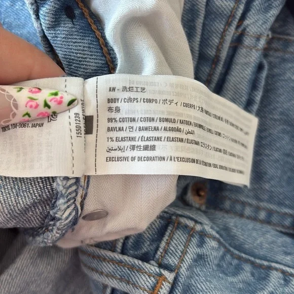 Abercrombie & Fitch 90’s Straight Ultra High Rise Curve Love Jeans Blue Size 16 - Picture 4 of 4